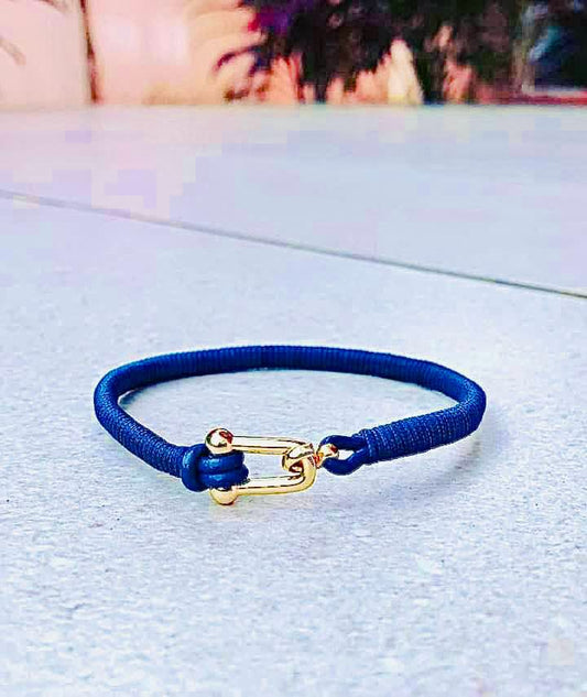 bracelet cuir natté B20