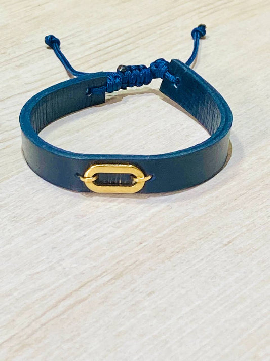 bracelet cuir plat B3
